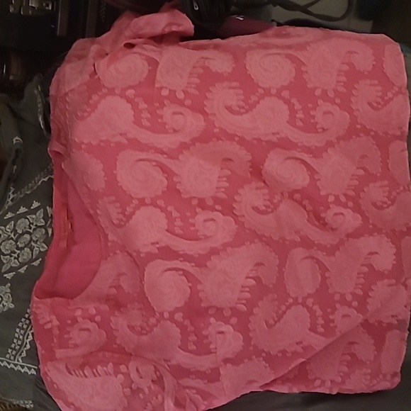 Lilly Pulitzer Darlah Top in Cockatoo Pink Size Large - Picture 6 of 6